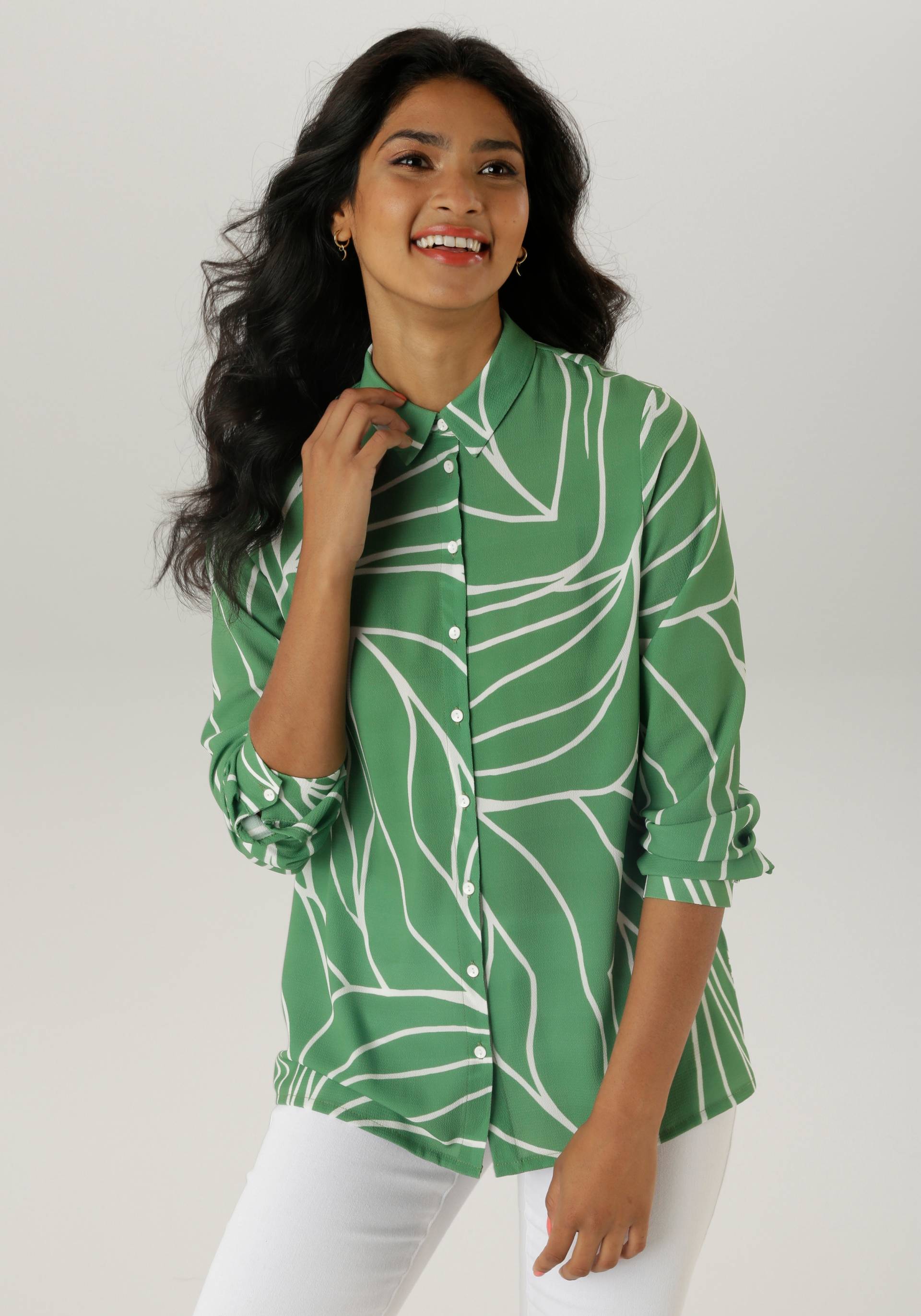 Aniston SELECTED Hemdbluse, mit raffinierter Musterung - NEUE KOLLEKTION Aniston SELECTED Hemdbluse, mit raffinierter Musterung - NEUE KOLLEKTION von Aniston SELECTED