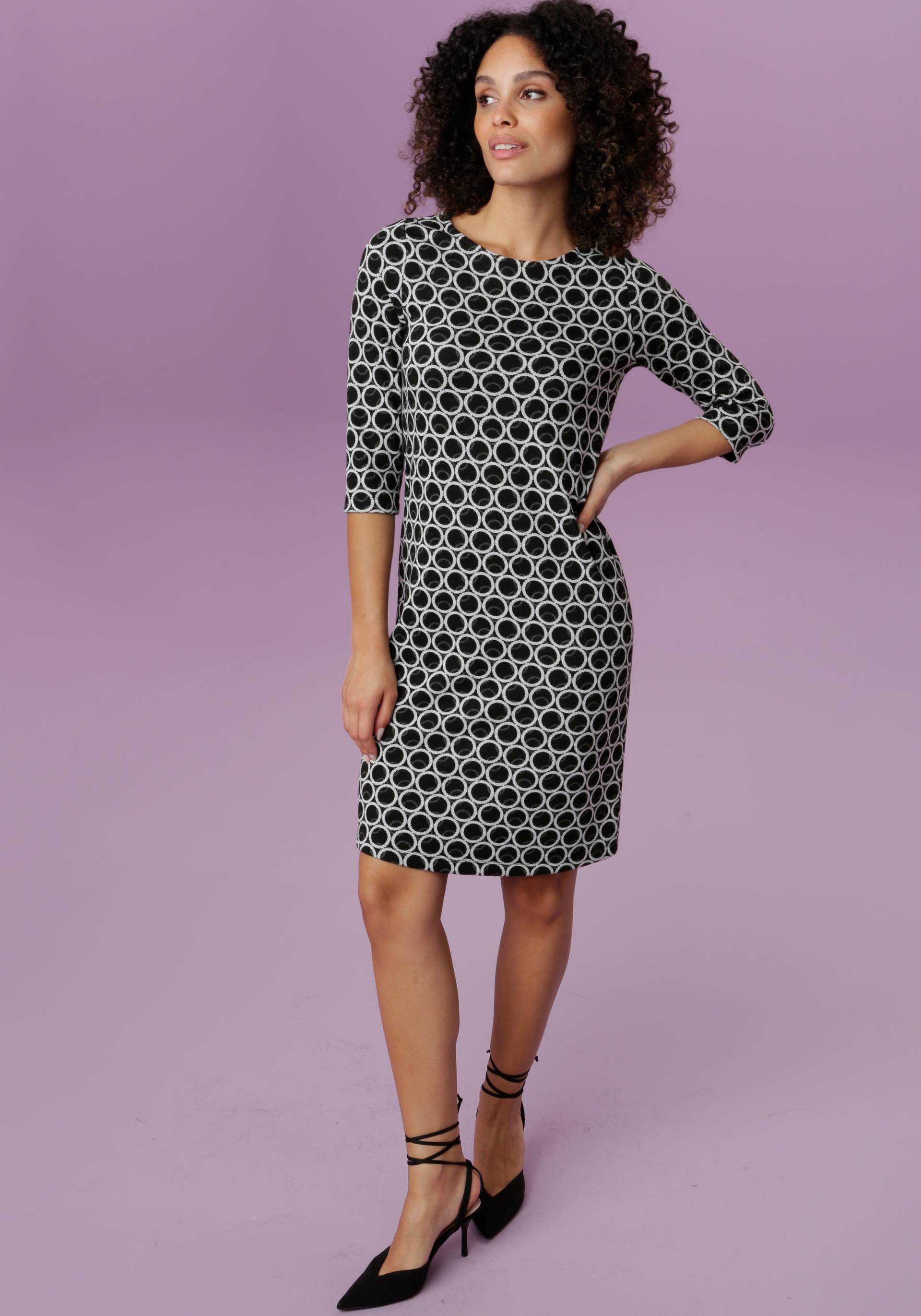 Aniston SELECTED Jerseykleid, mit elegantem Kreis-Muster Aniston SELECTED Jerseykleid, mit elegantem Kreis-Muster von Aniston SELECTED