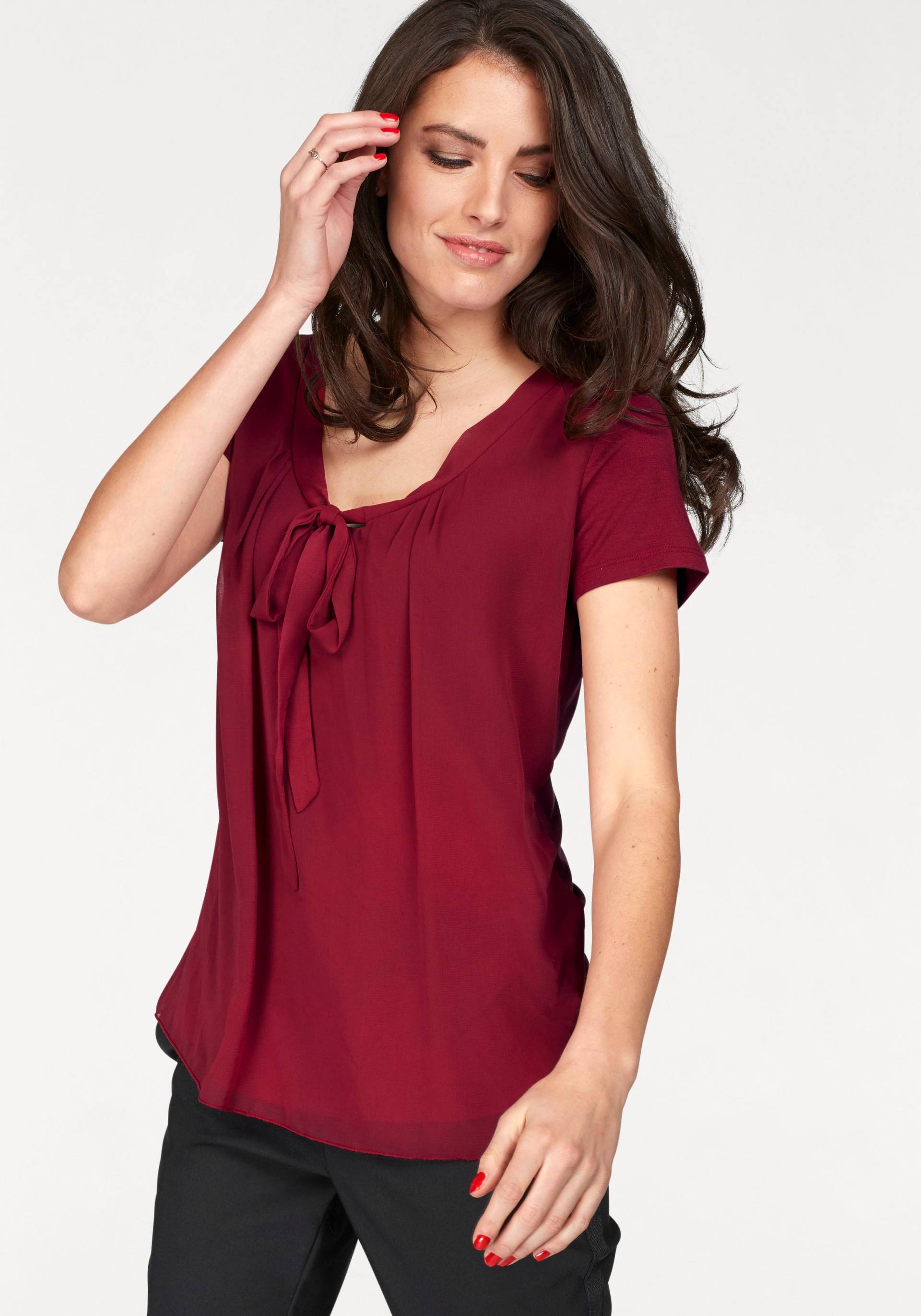 Aniston SELECTED Shirtbluse, mit gedoppeltem Vorderteil Aniston SELECTED Shirtbluse, mit gedoppeltem Vorderteil von Aniston SELECTED