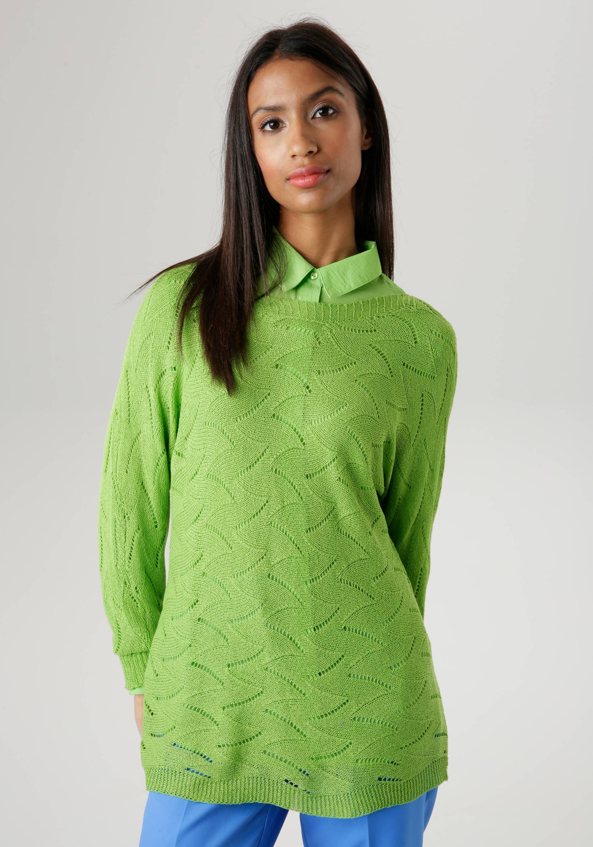 Aniston SELECTED Strickpullover, in sommerlicher Qualität - NEUE KOLLEKTION von Aniston SELECTED