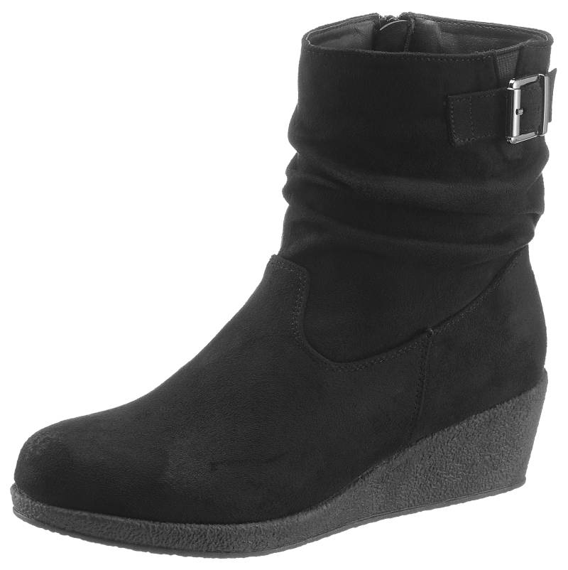 Aniston SHOES Keilstiefelette, Keilboots, Casual-Stiefelette mit slouchy Schaft - NEUE KOLLEKTION von Aniston SHOES