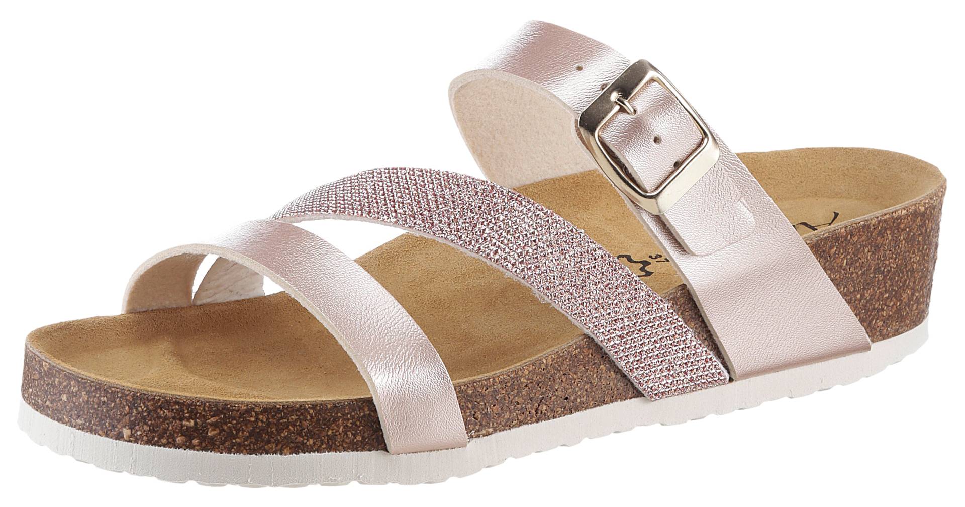 Aniston SHOES Pantolette, Keilabsatz, Sommerschuh, Schlappen mit Schnallenverschluss Aniston SHOES Pantolette, Keilabsatz, Sommerschuh, Schlappen mit Schnallenverschluss von Aniston SHOES
