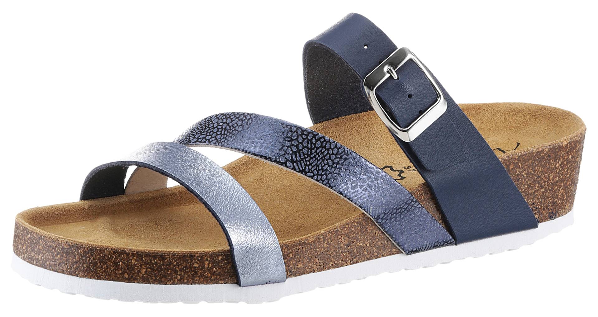 Aniston SHOES Pantolette, Keilabsatz, Sommerschuh, Schlappen mit Schnallenverschluss Aniston SHOES Pantolette, Keilabsatz, Sommerschuh, Schlappen mit Schnallenverschluss von Aniston SHOES