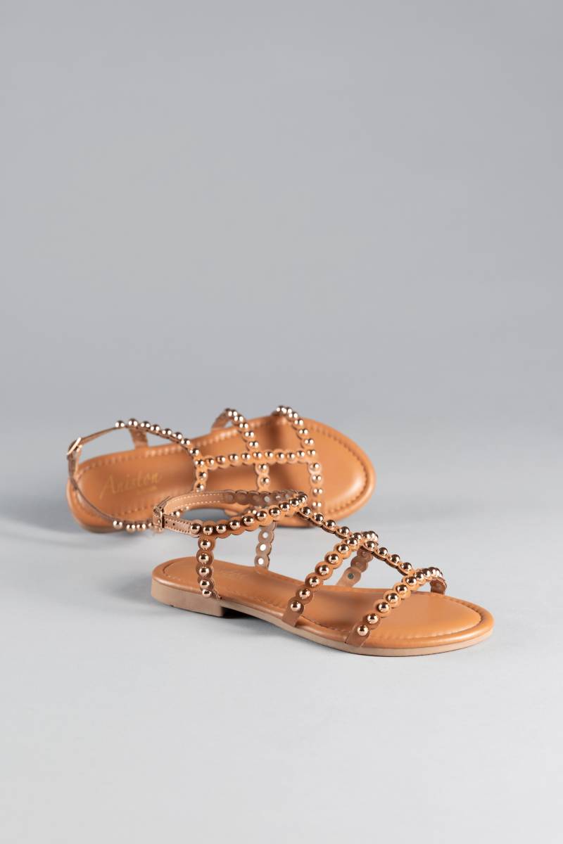 Aniston SHOES Riemchensandale, Sommerschuh, Sandale, Blockabsatz, Zierperlen - NEUE KOLLEKTION von Aniston SHOES