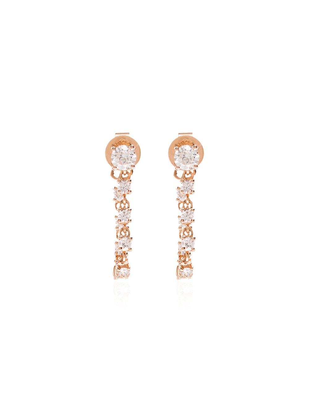Anita Ko 18kt gold and diamond loop earrings von Anita Ko