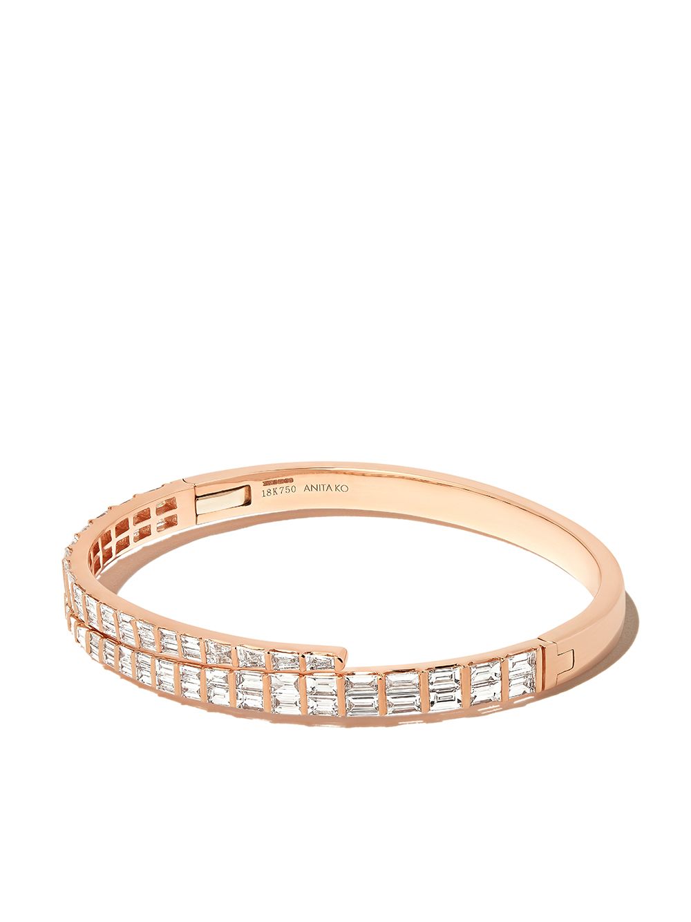 Anita Ko 18kt rose gold Coil diamond bracelet - Pink von Anita Ko