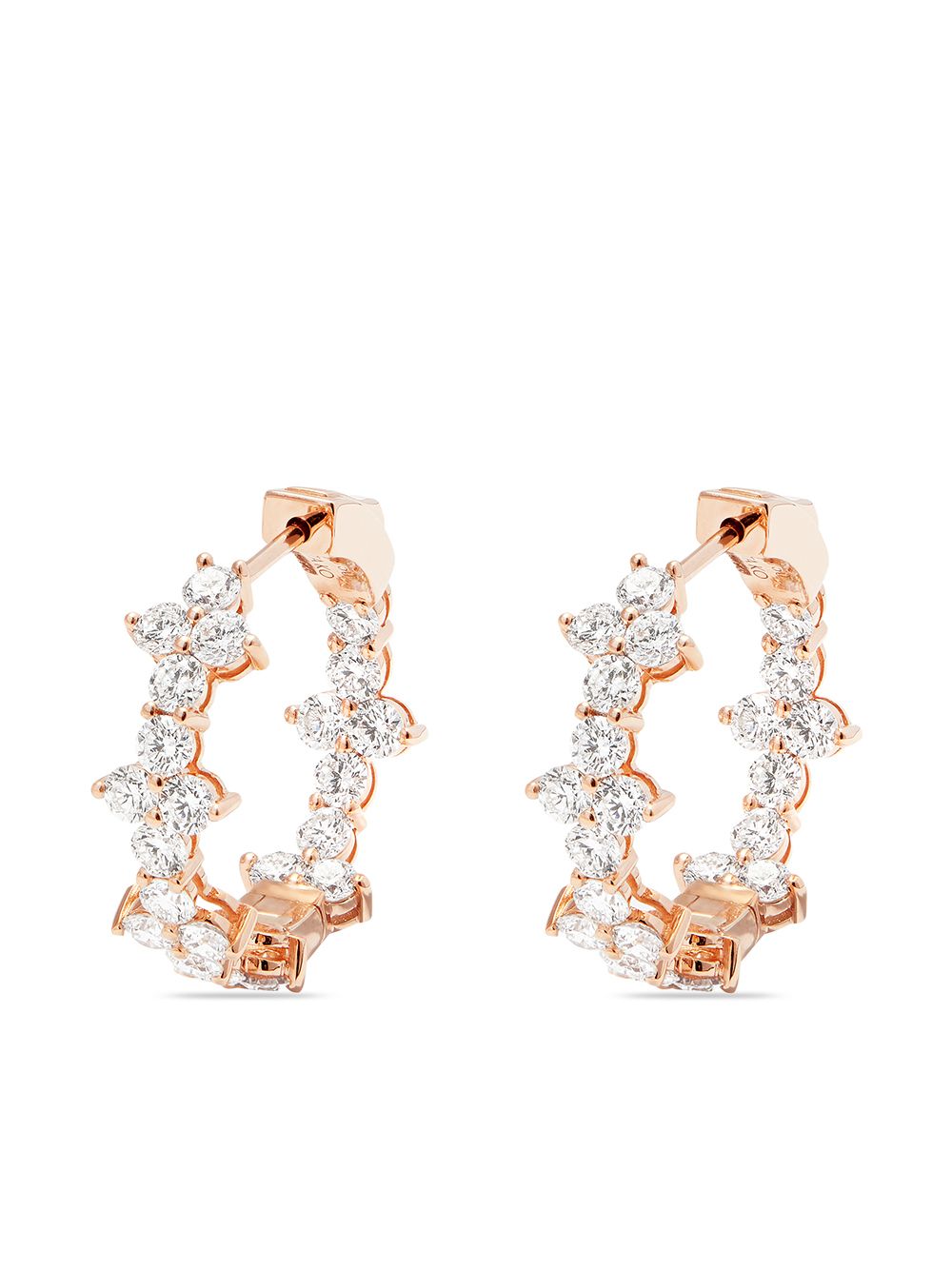 Anita Ko 18kt rose gold Vivi Eternity diamond hoop earrings - Pink von Anita Ko