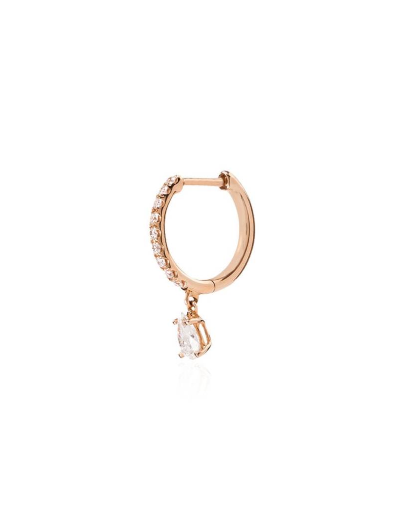 Anita Ko 18kt rose gold diamond hoop earring - Pink von Anita Ko