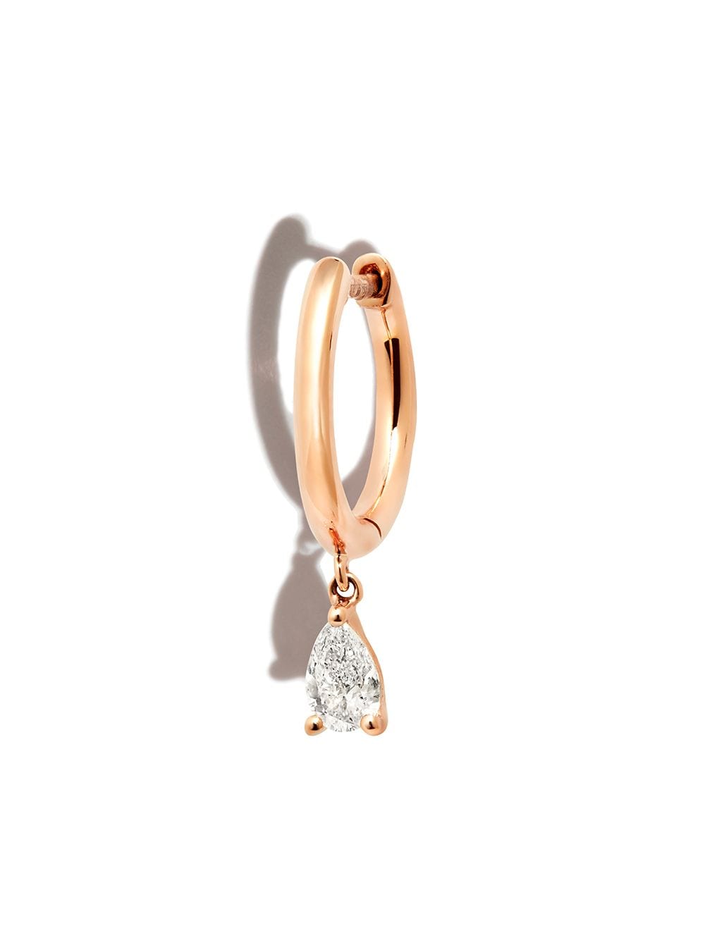 Anita Ko 18kt rose gold diamond huggie earring - Pink von Anita Ko