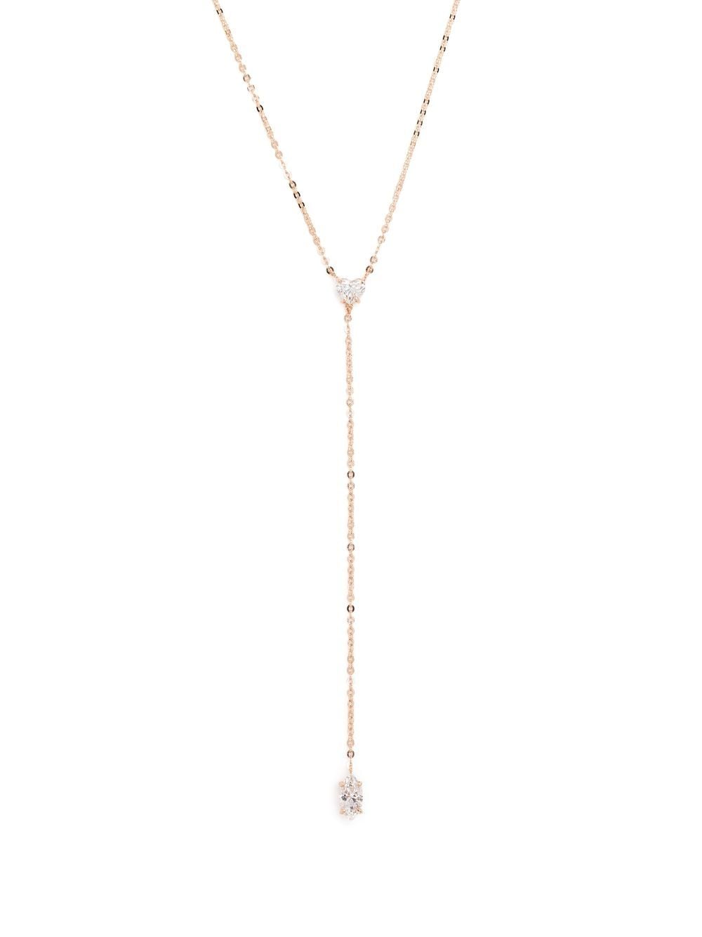 Anita Ko 18kt rose gold diamond lariat necklace - Pink von Anita Ko