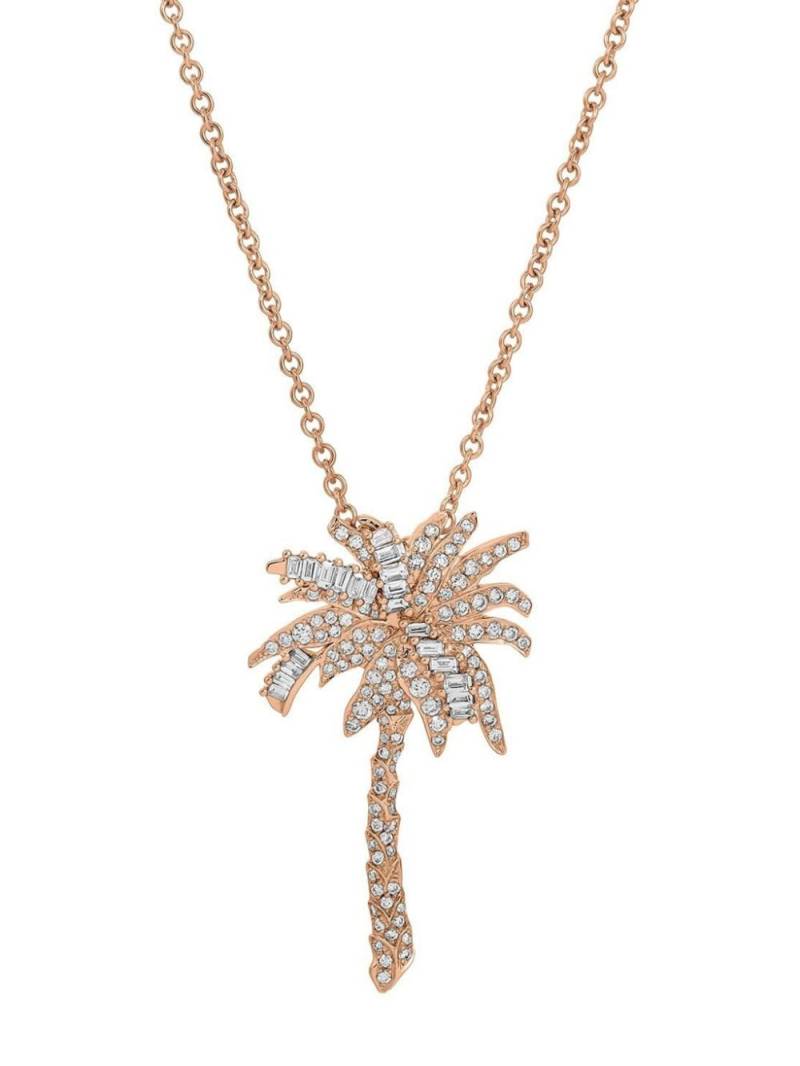Anita Ko 18kt rose gold palm tree diamond necklace von Anita Ko