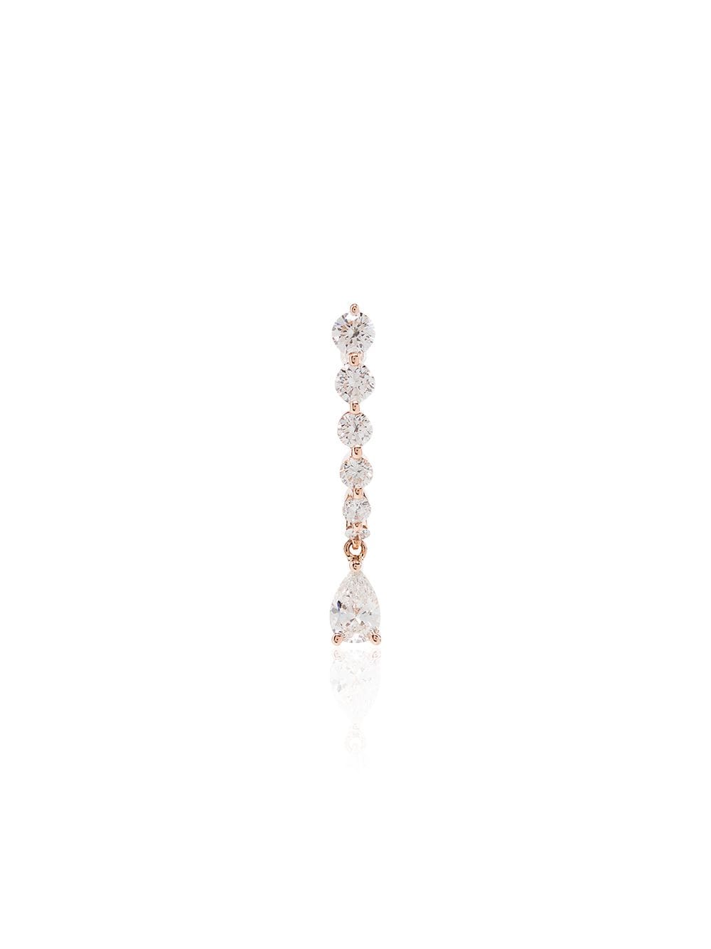 Anita Ko 18kt rose gold pear-cut diamond drop earring - Pink von Anita Ko