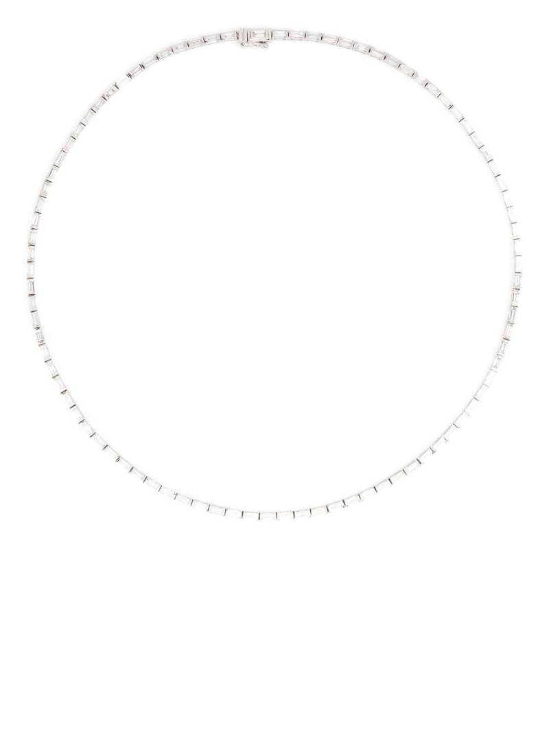 Anita Ko 18kt white gold baguette diamond choker necklace - Silver von Anita Ko