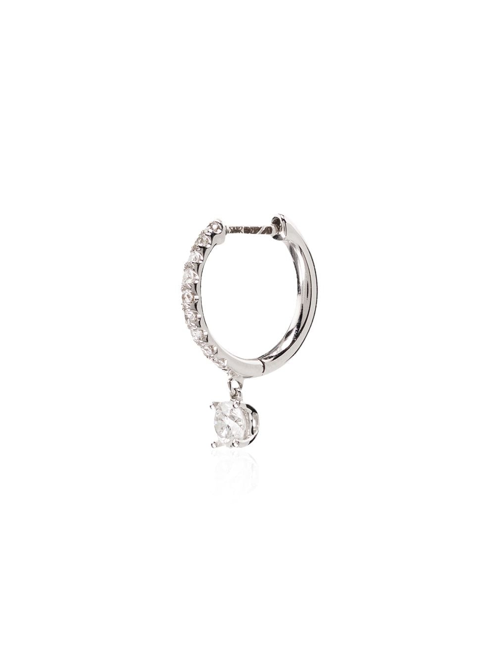 Anita Ko 18kt white gold diamond hoop earring - Silver von Anita Ko