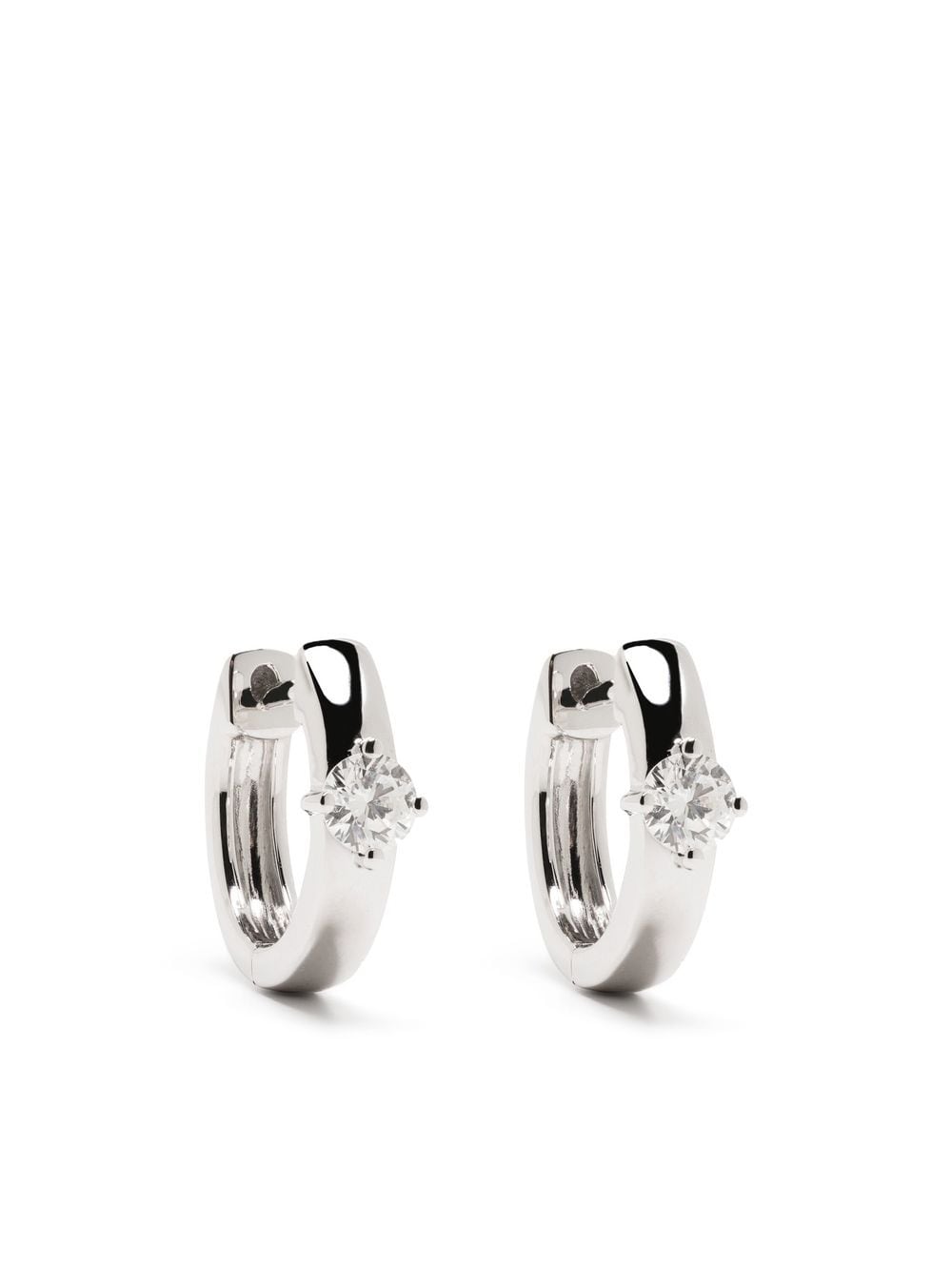Anita Ko 18kt white gold diamond huggie earrings - Silver von Anita Ko