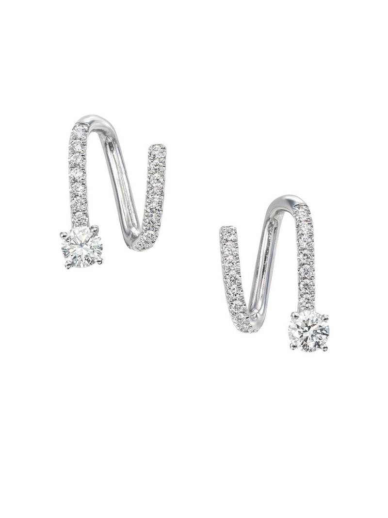 Anita Ko 18kt white gold diamond spiral earrings - Silver von Anita Ko