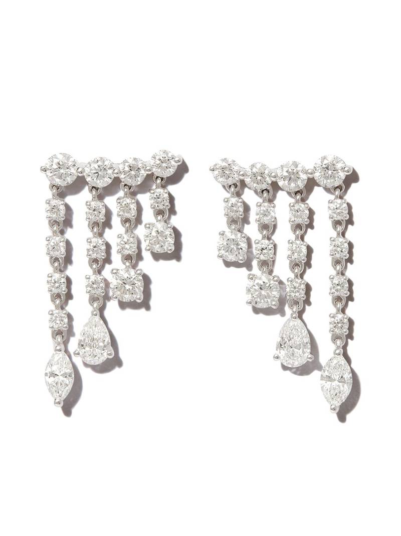Anita Ko 18kt white gold drop diamond earrings - Silver von Anita Ko