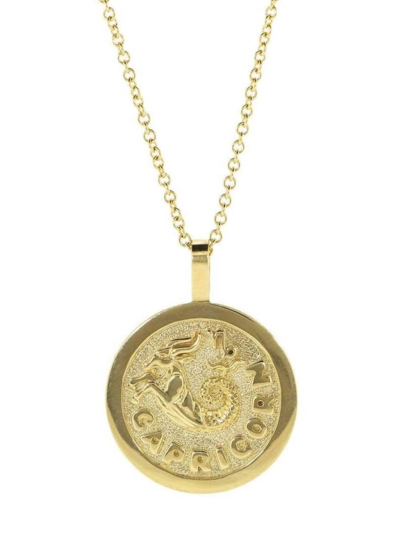 Anita Ko 18kt yellow gold Capricorn Zodiac pendant necklace von Anita Ko