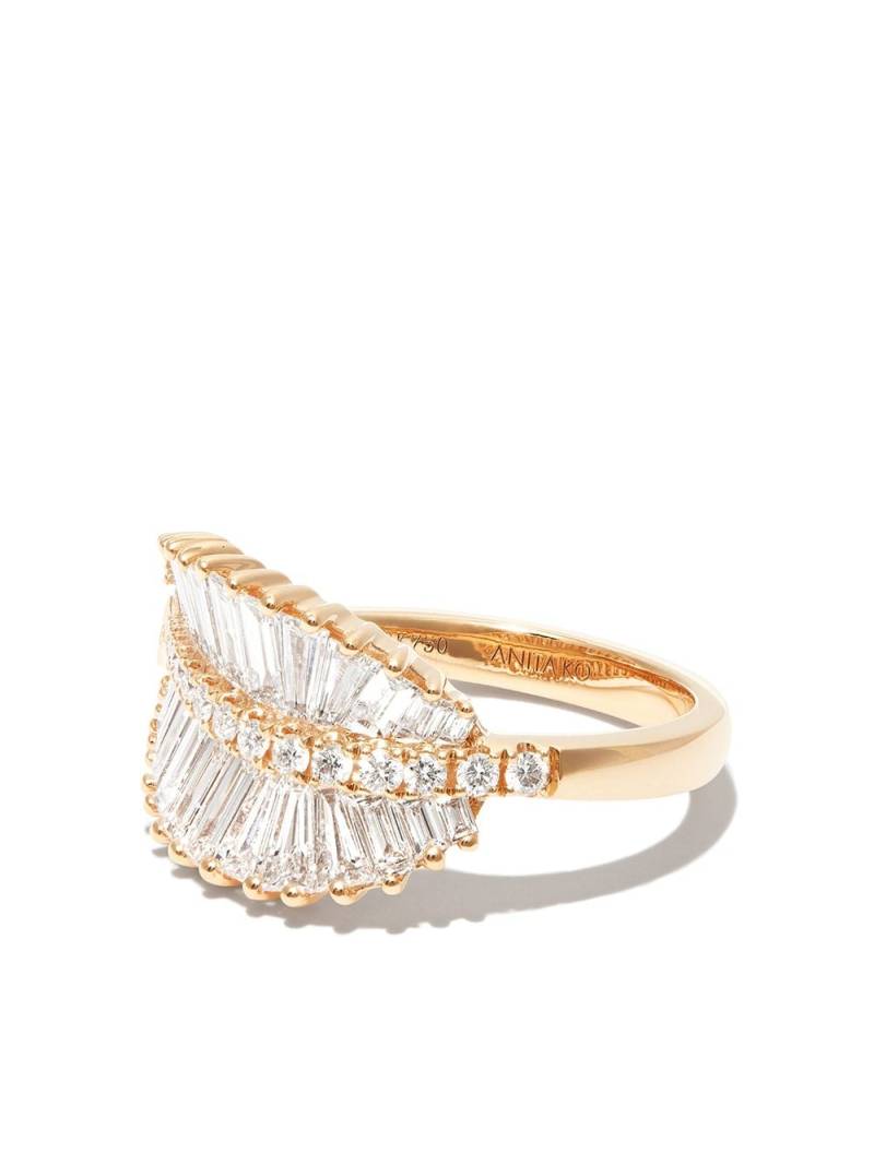 Anita Ko 18kt yellow gold Palm Leaf diamond ring von Anita Ko