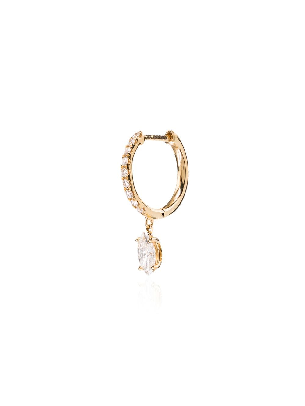 Anita Ko 18kt yellow gold diamond hoop earring von Anita Ko