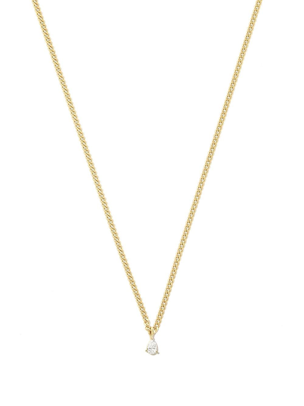 Anita Ko 18kt yellow gold small diamond chain-link necklace von Anita Ko