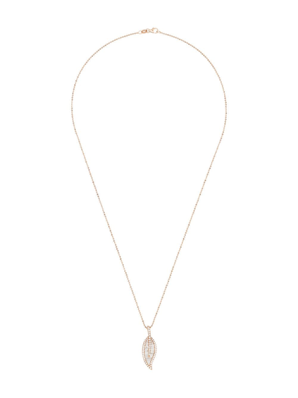 Anita Ko leaf pendant necklace - Gold von Anita Ko