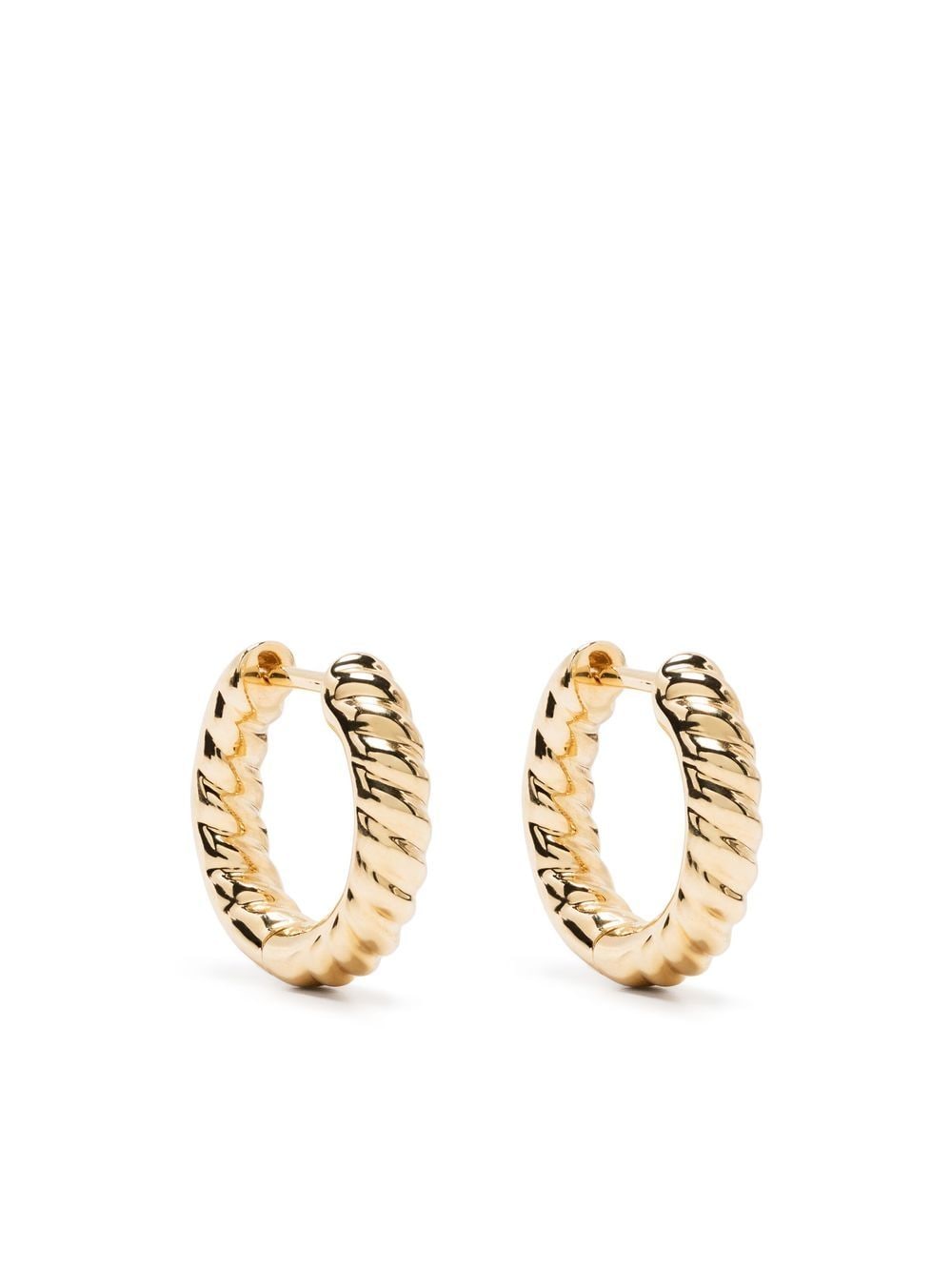 Anita Ko small 18kt yellow gold Zoe huggie earrings von Anita Ko