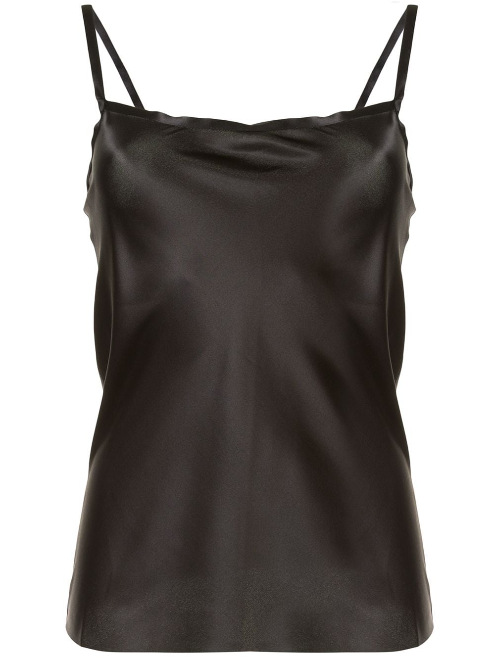 Ann Demeulemeester Bleary satin camisoles - Black von Ann Demeulemeester