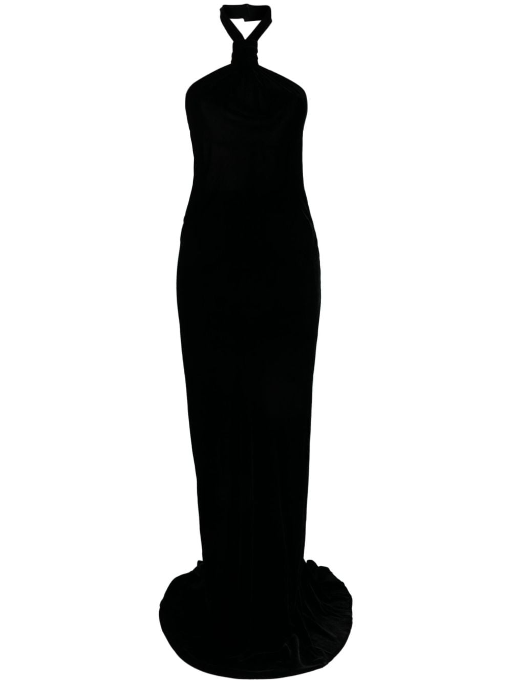 Ann Demeulemeester Ingeborg halterneck satin dress - Black von Ann Demeulemeester