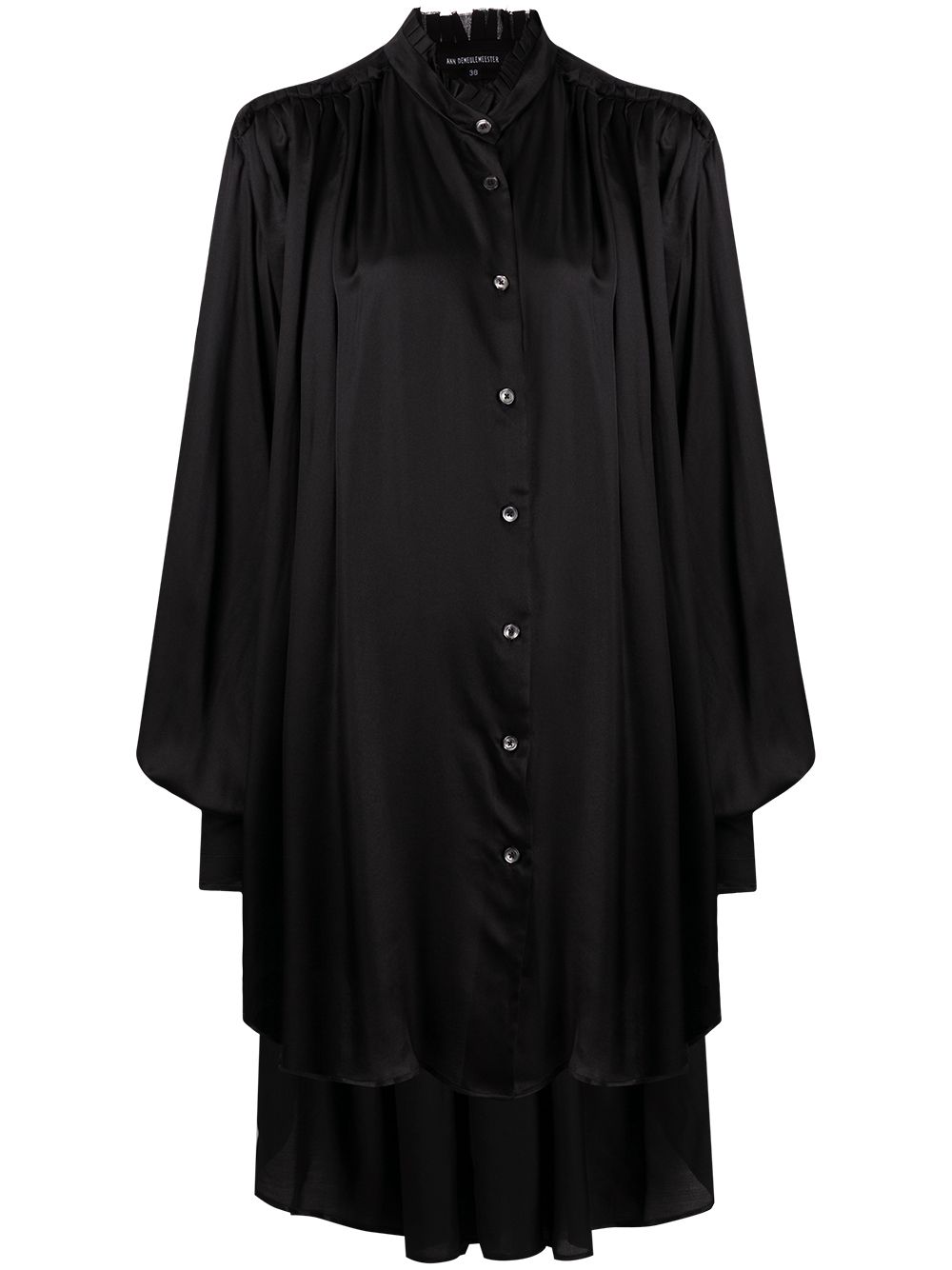 Ann Demeulemeester Nanette oversized high-neck blouse - Black von Ann Demeulemeester