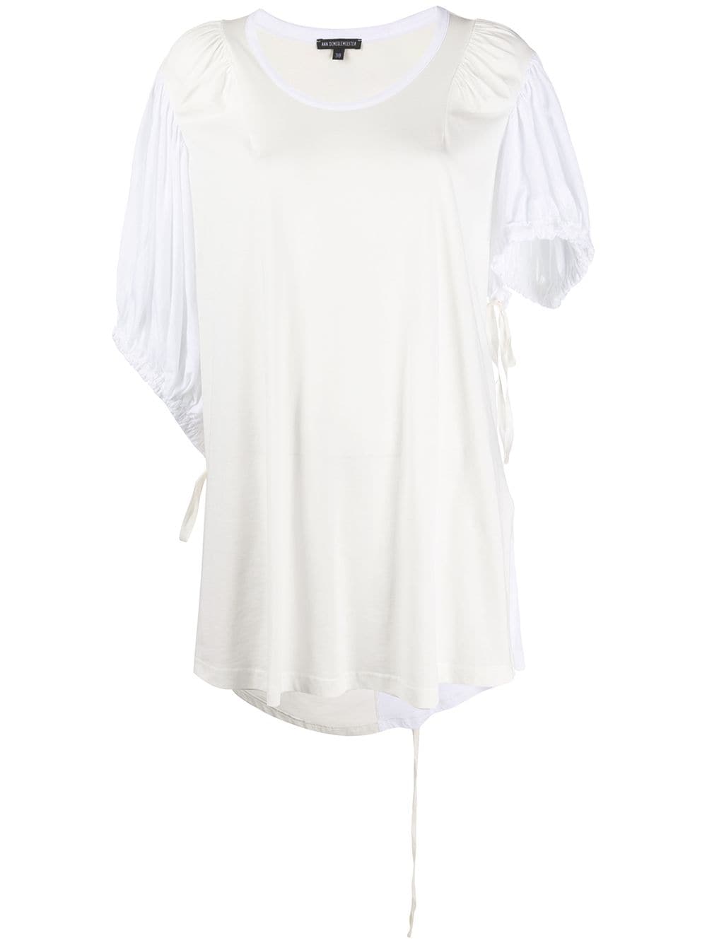 Ann Demeulemeester contrast sleeve oversized T-shirt - White von Ann Demeulemeester