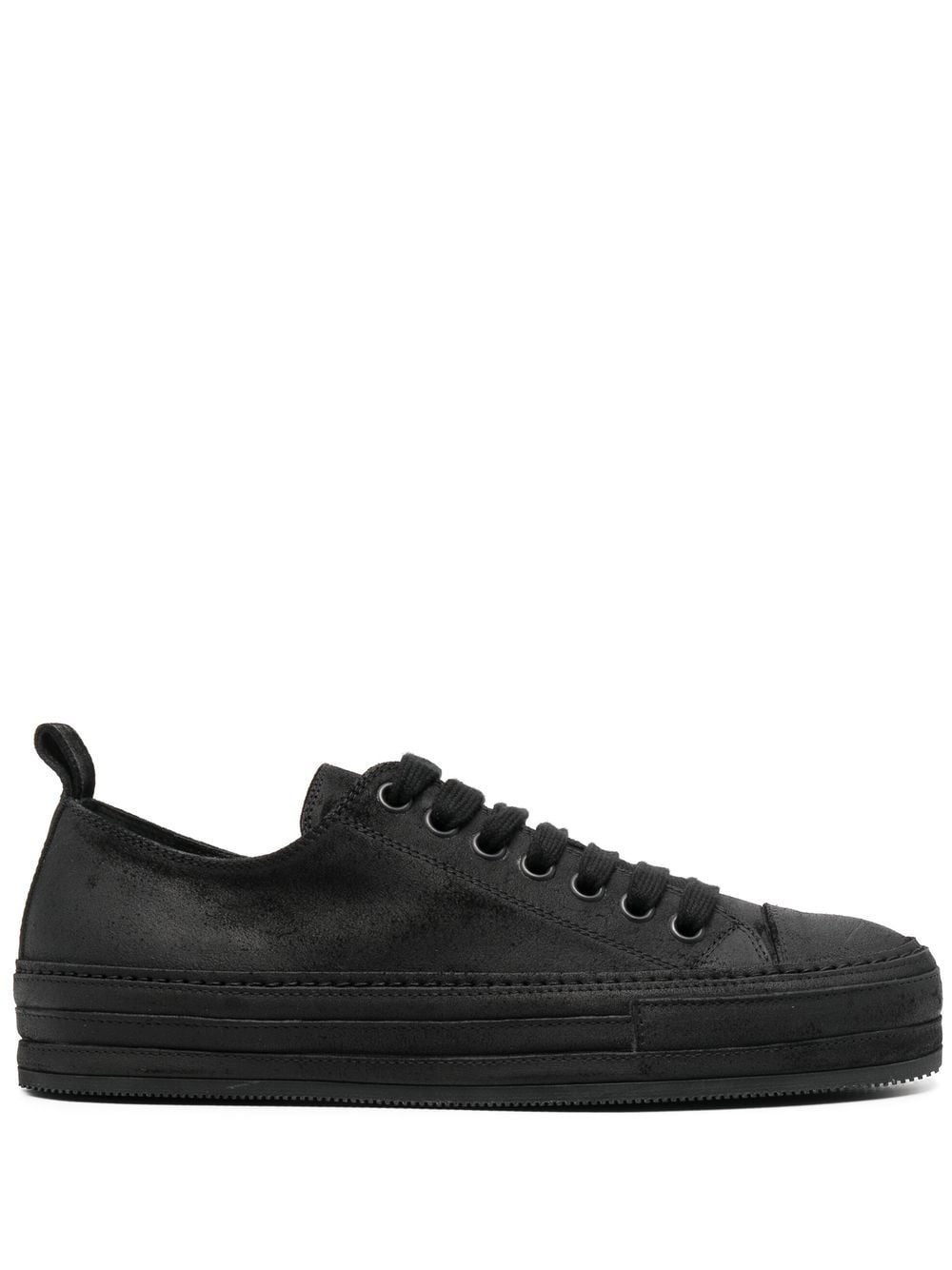 Ann Demeulemeester leather low-top sneakers - Black von Ann Demeulemeester