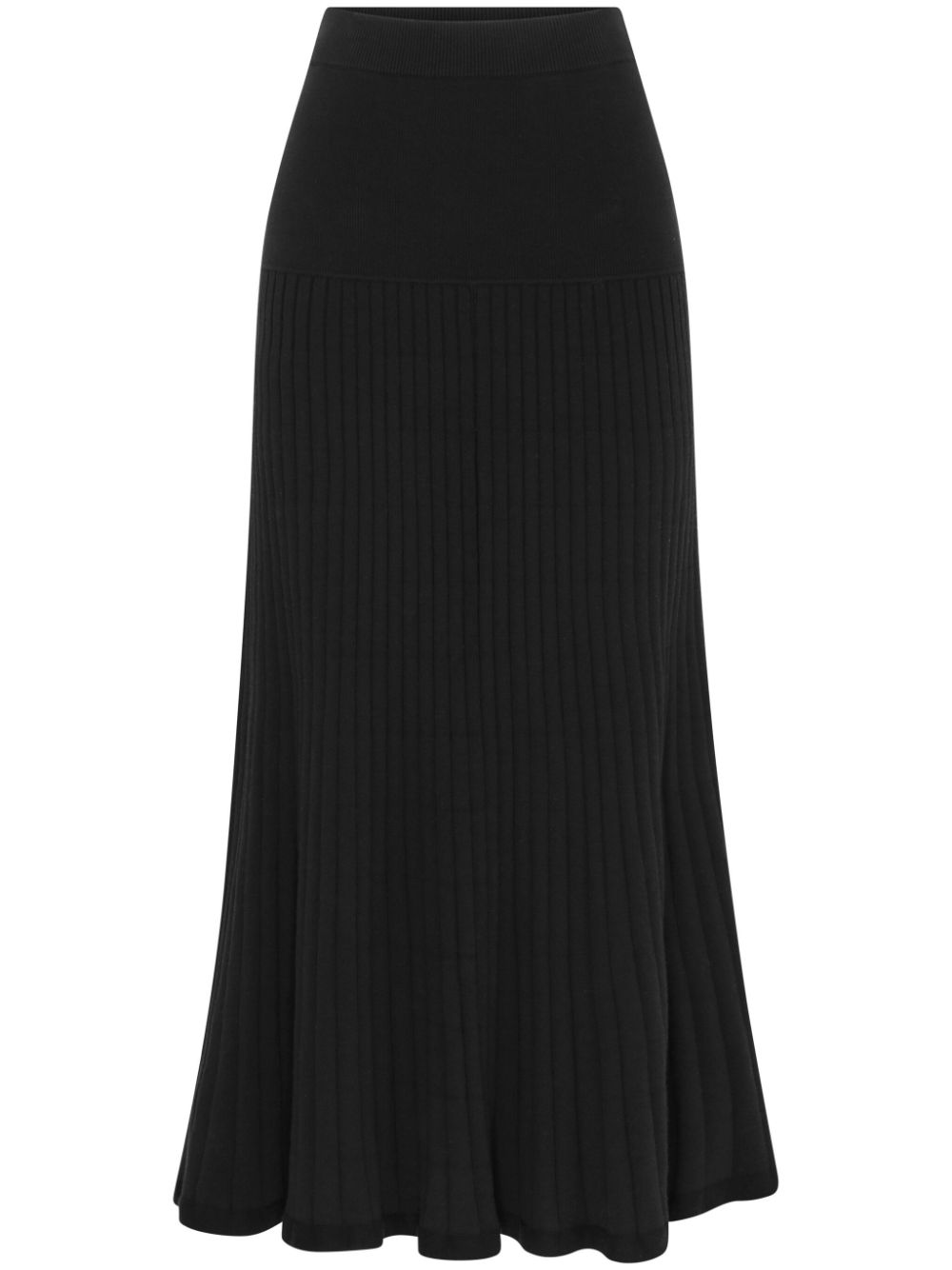 Anna Quan Amber ribbed-knit maxi skirt - Black von Anna Quan