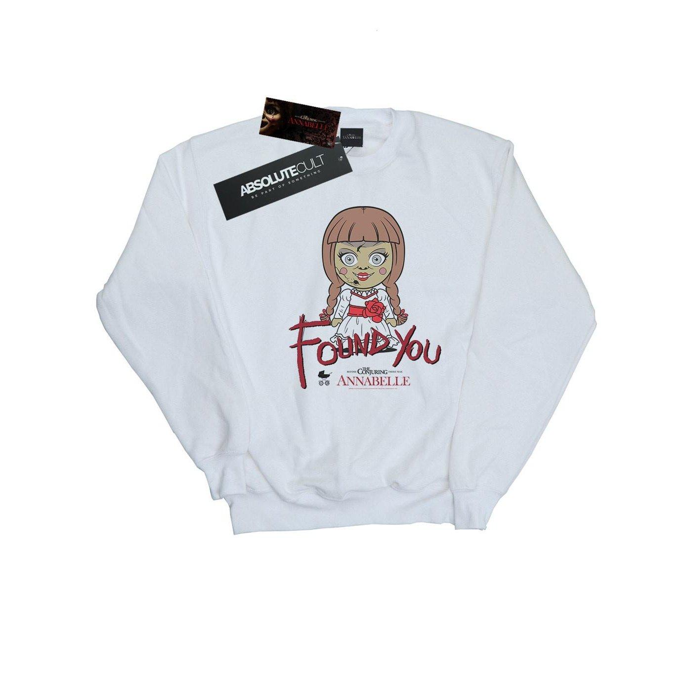Chibi Found You Sweatshirt Damen Weiss XL von Annabelle