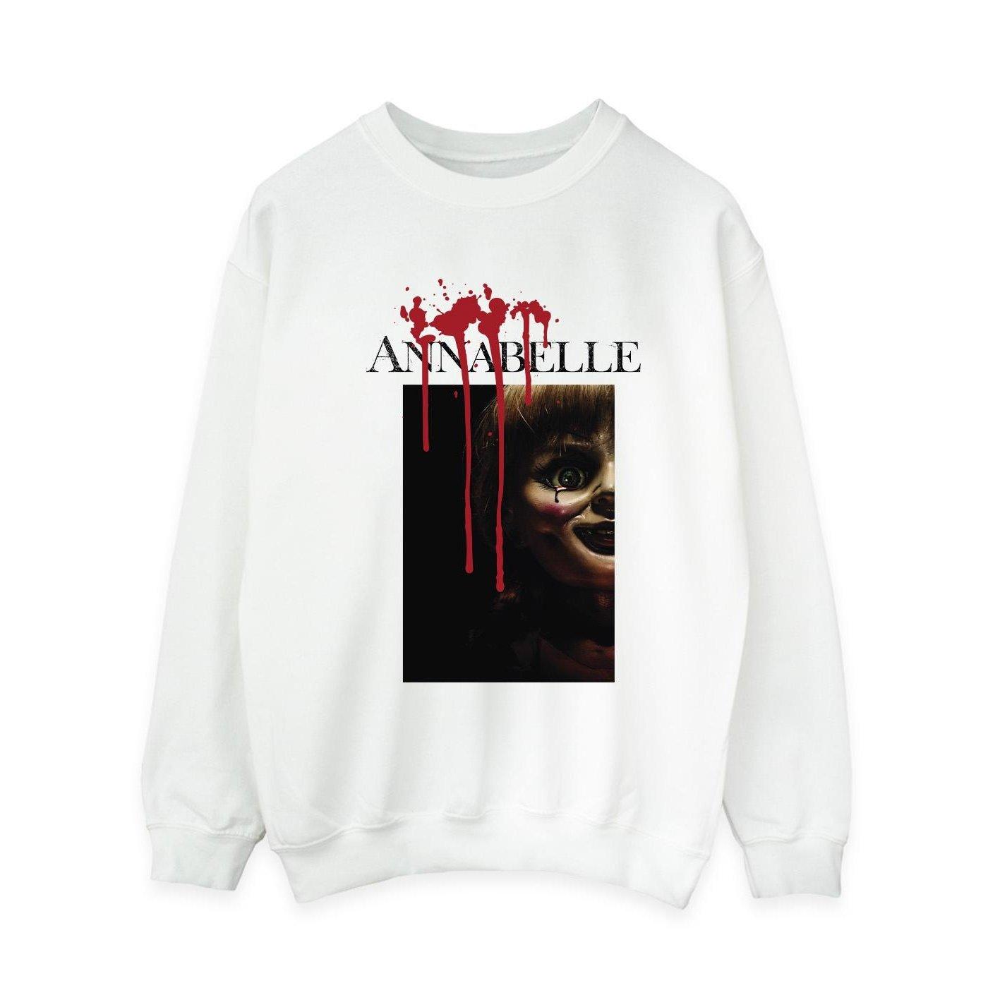 Peep Poster Sweatshirt Damen Weiss S von Annabelle