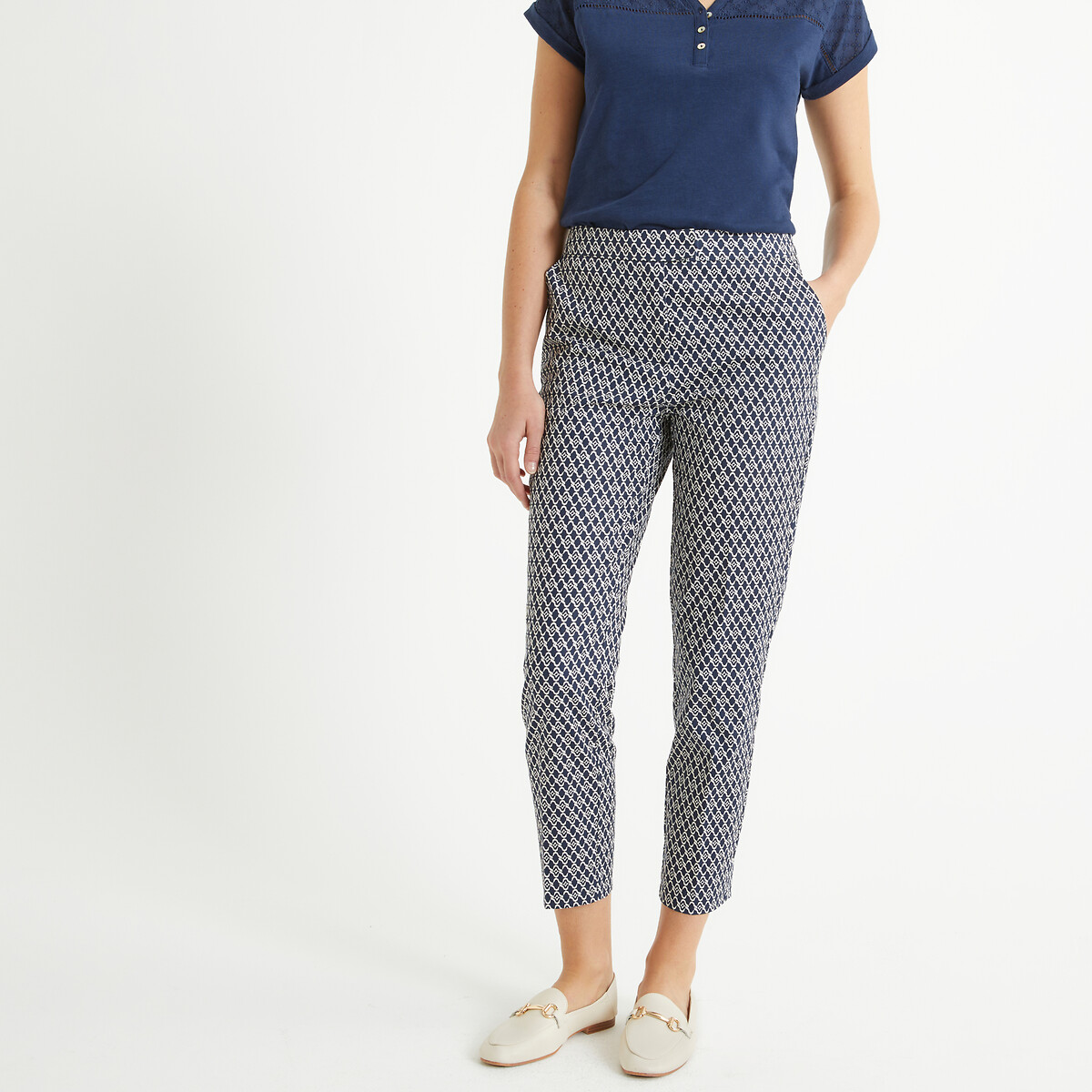 Slim-Fit-Hose, grafisches Muster von Anne weyburn