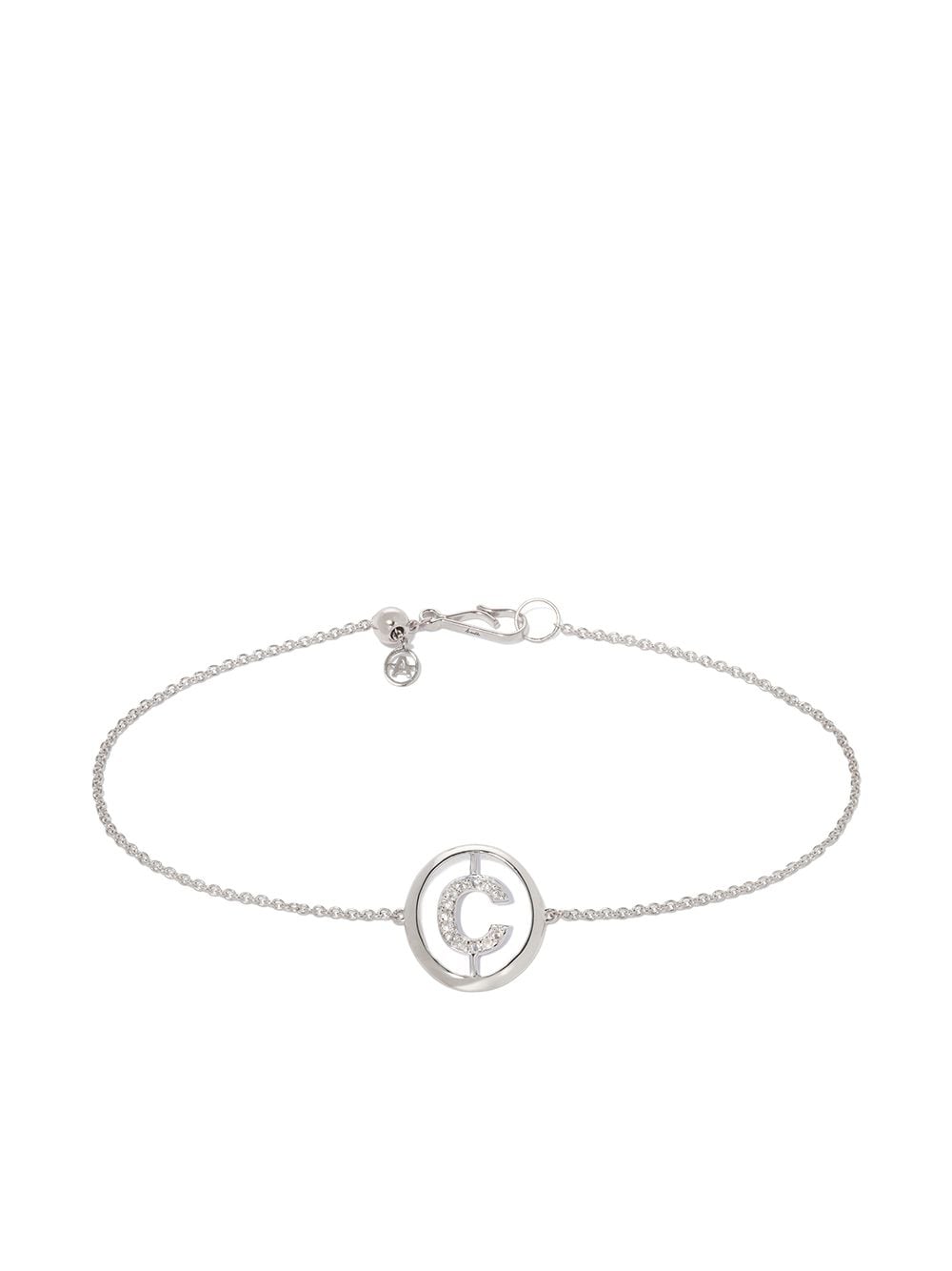 Annoushka 18kt white diamond Initial C bracelet - Silver von Annoushka