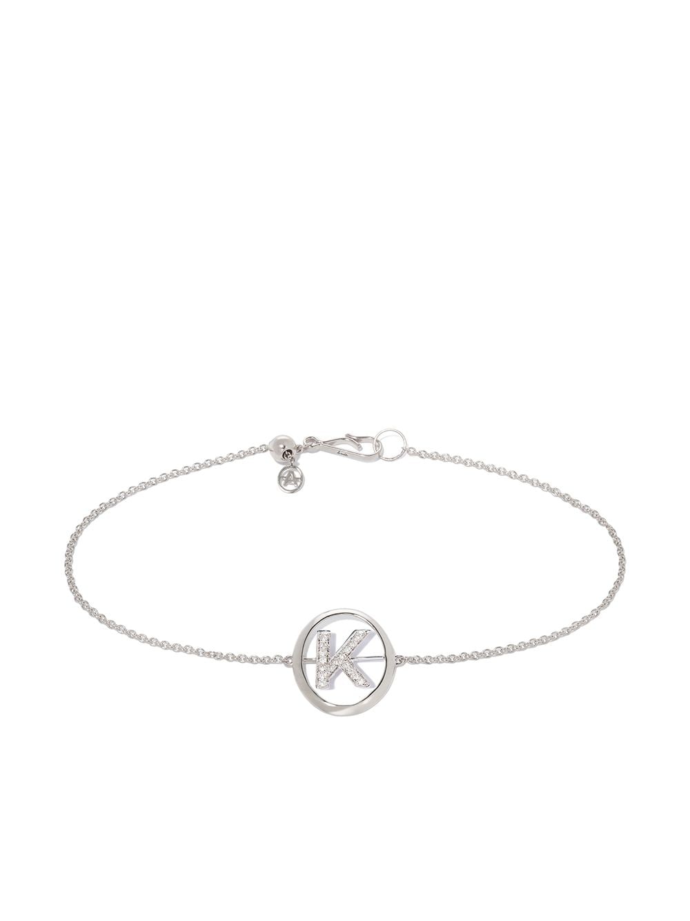 Annoushka 18kt white gold diamond Initial K bracelet - Silver von Annoushka