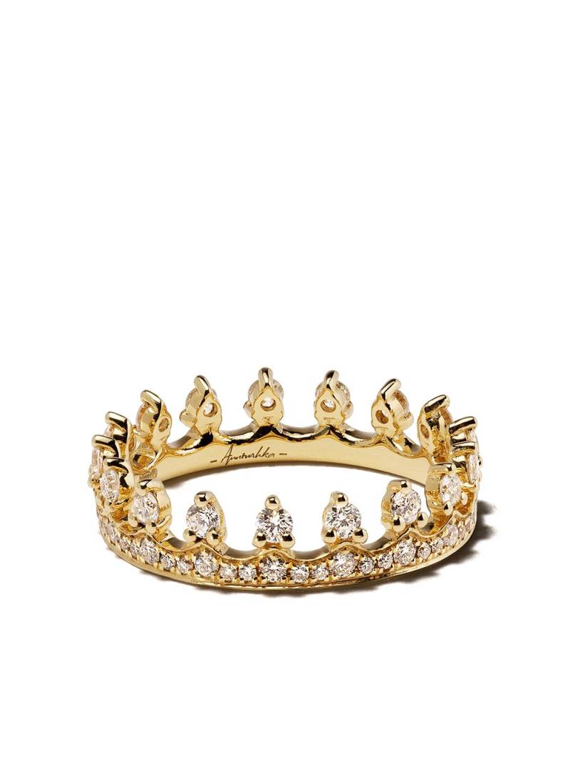 Annoushka 18kt yellow gold Crown diamond ring von Annoushka