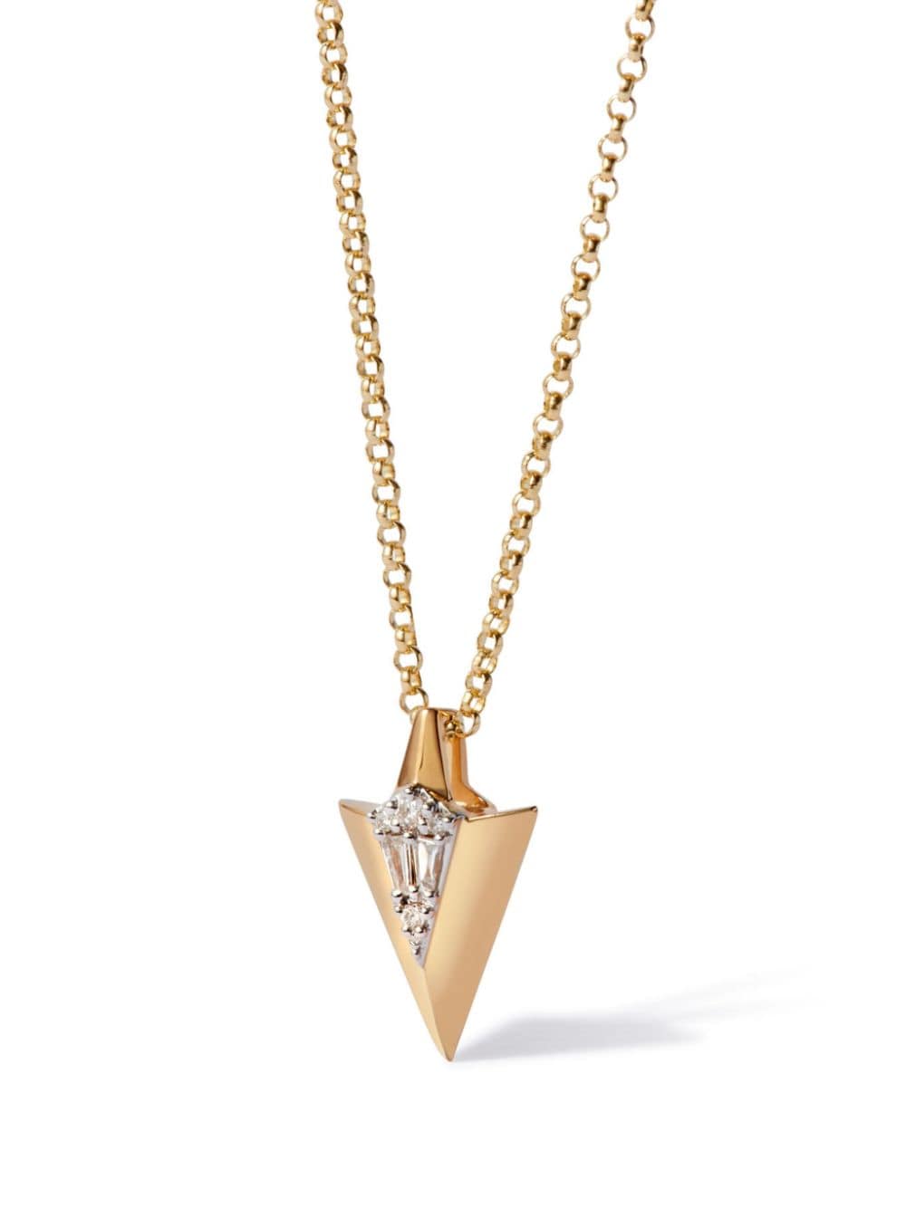 Annoushka 18kt yellow gold Deco Arrow diamond necklace von Annoushka