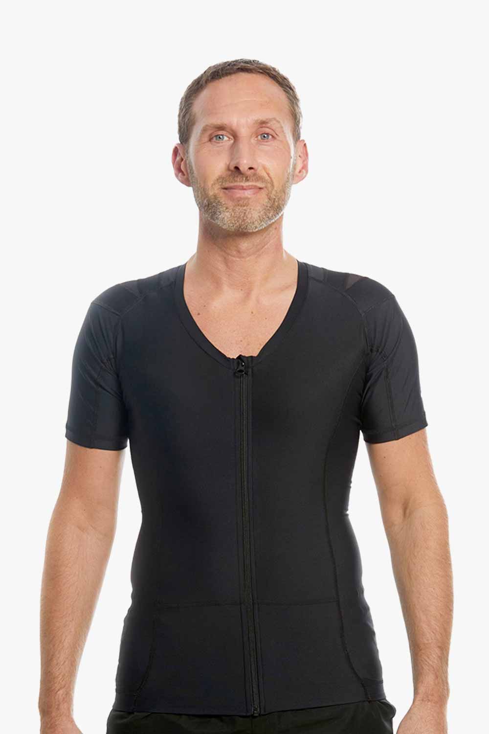 Men's Posture Shirt™ Zipper - Schwarz B-STOCK von Anodyne