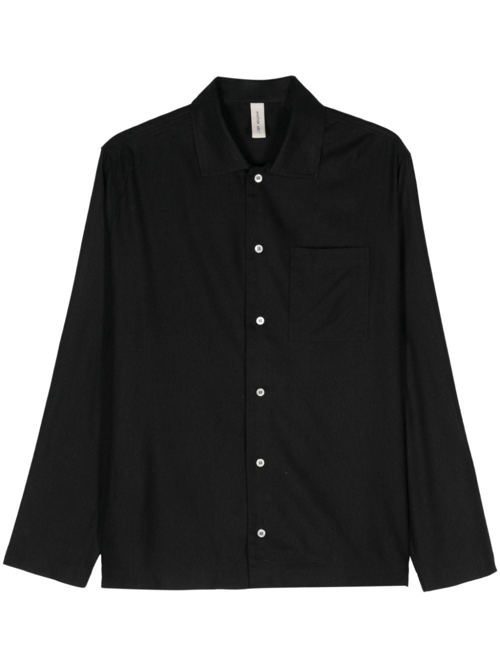 Another Aspect 2.1 silk shirt - Black von Another Aspect