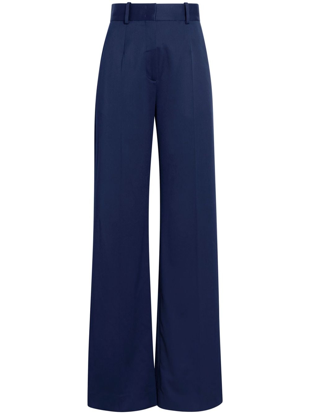 Another Tomorrow wide-leg tailored trousers - Blue von Another Tomorrow