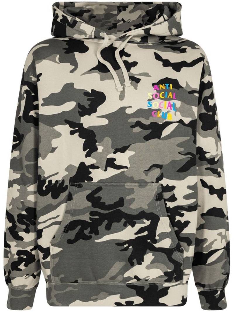 Anti Social Social Club Goodbye Forever camouflage-print hoodie - Black von Anti Social Social Club