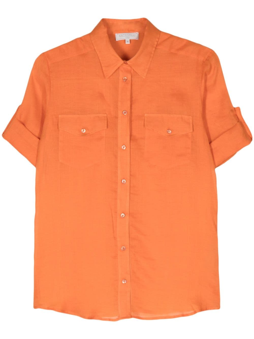 Antonelli Aster ramie shirt - Orange von Antonelli