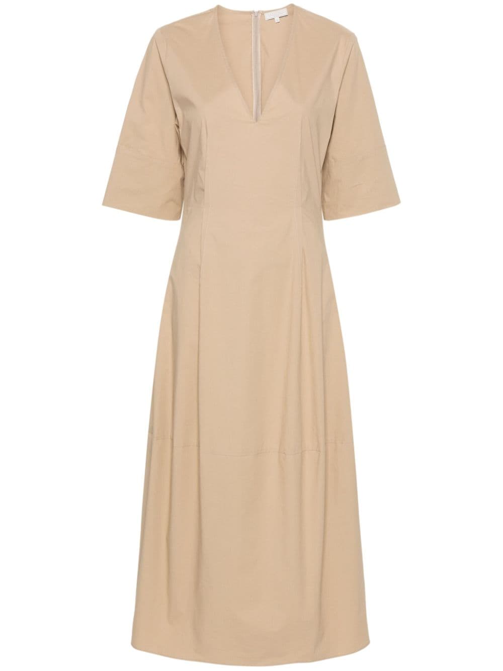 Antonelli V-neck midi dress - Neutrals von Antonelli