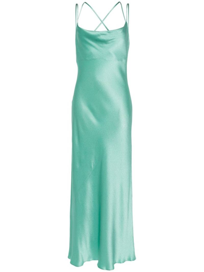 Antonelli satin midi slip dress - Green von Antonelli