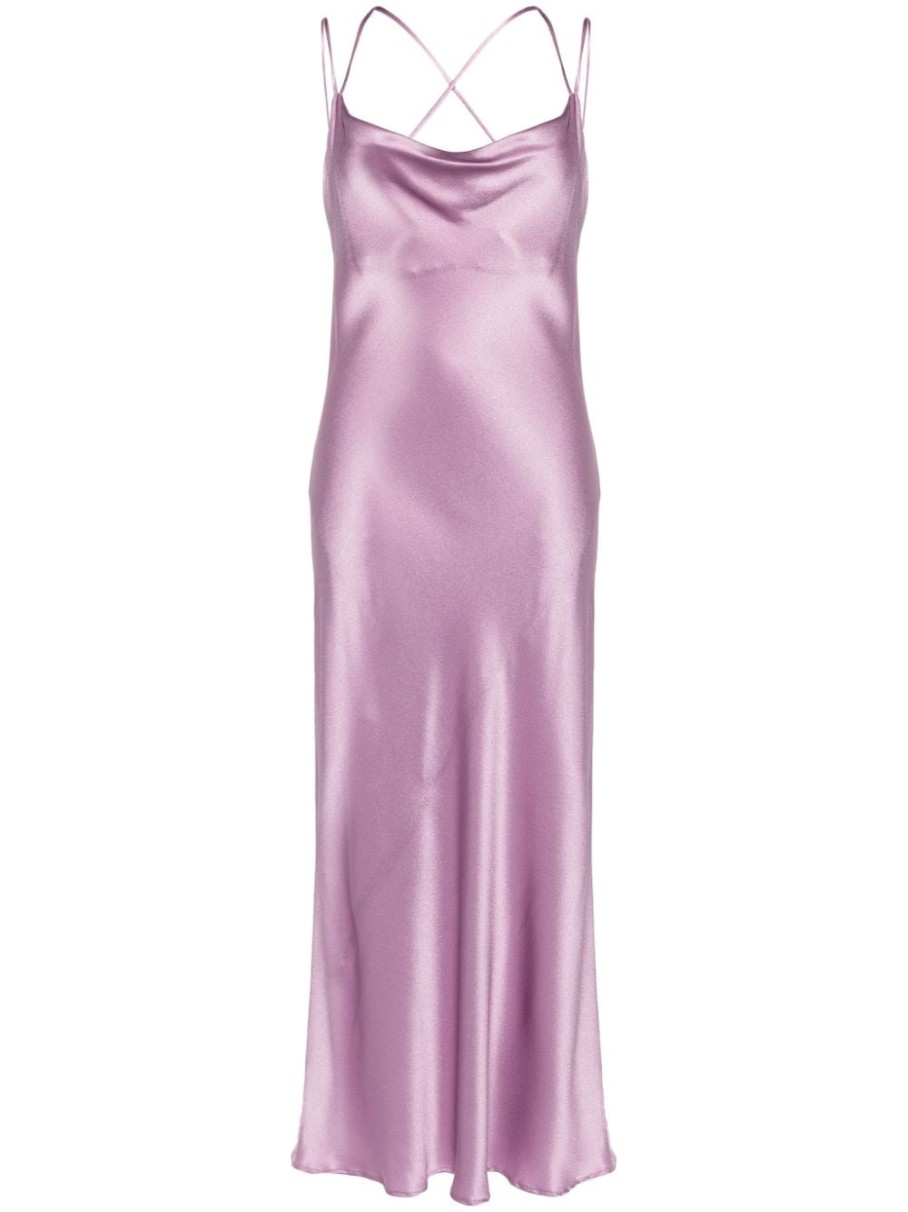 Antonelli satin midi slip dress - Pink von Antonelli