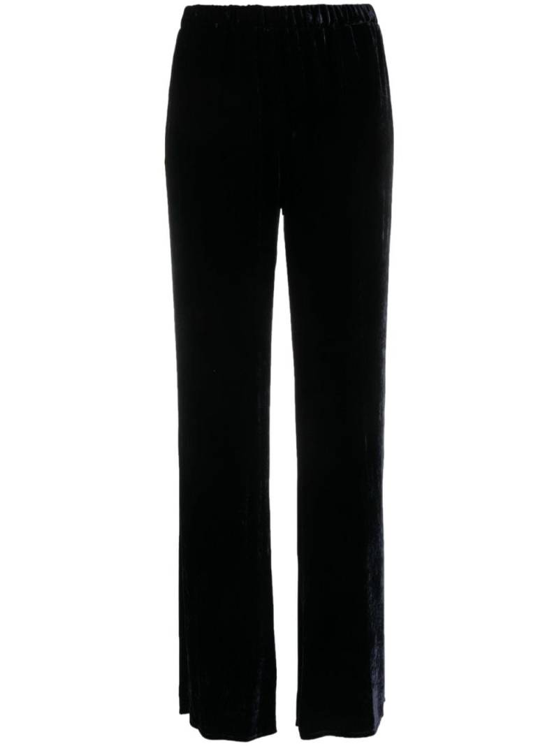 Antonelli velvet elasticated-waistband trousers - Blue von Antonelli
