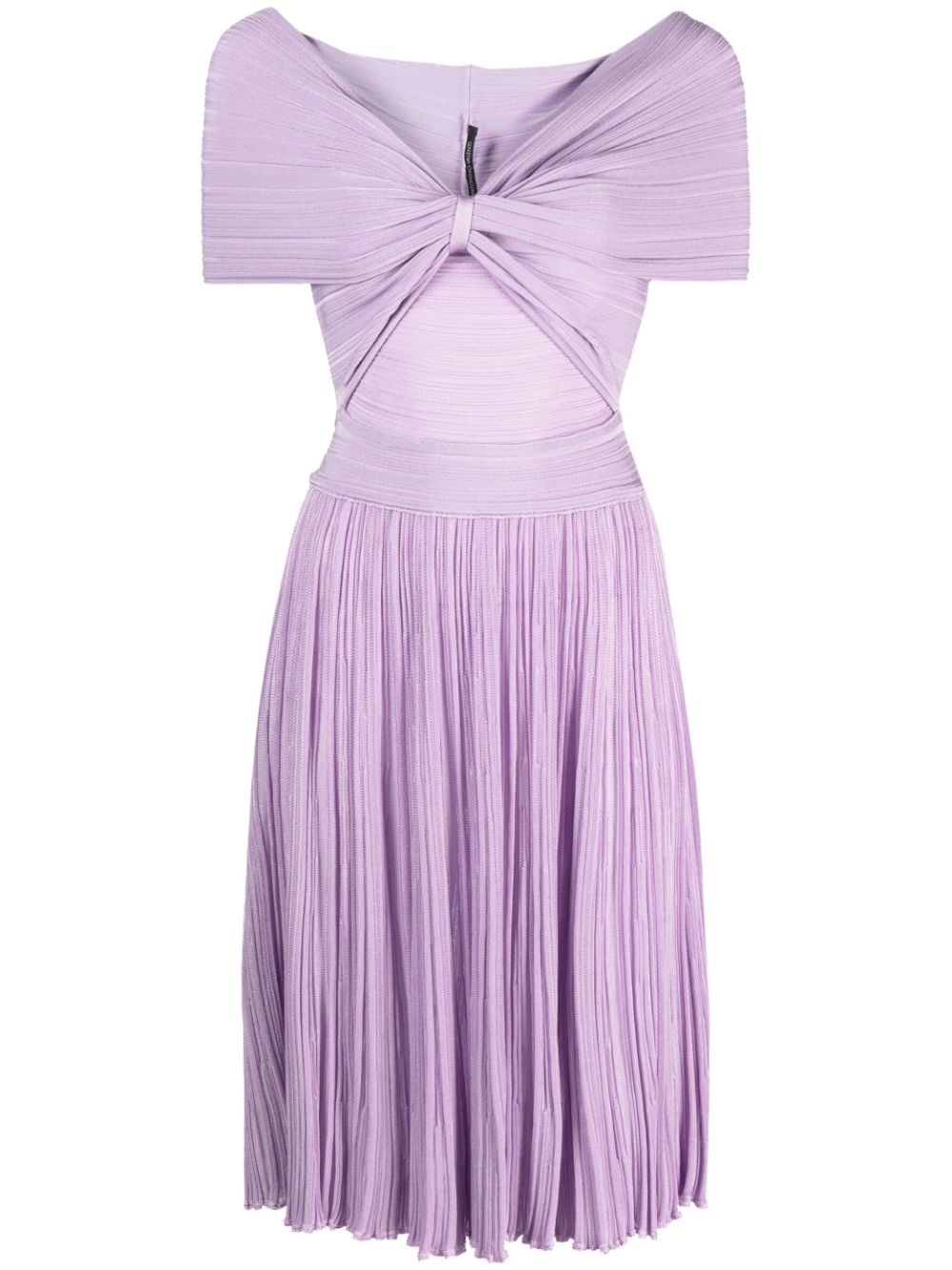 Antonino Valenti drop-shoulder pleated dress - Purple von Antonino Valenti